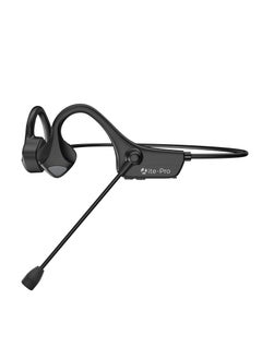 General Bone conduction headset Bluetooth with microphone Wireless computer headset with microphone Open bluetooth headset Noise cancelling multipoint connection For PC, work  - Image 1