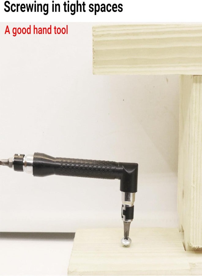 LiebeWH 90 Degree Socket Wrench 1/4 Inch Right Angle Screwdriver L Shape Double Head Hex Driver for Tight Space Auto Repair - Image 4