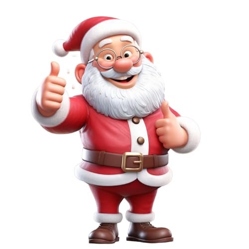 Deep Print Mart Santa Claus Fridge Magnet - Christmas Gift, Christmas Decor Size 3 X 4 inch (Multi 06) - Image 1