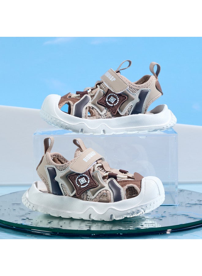 Bumblebee Baby Boys' Sandals - New Summer Toddler Walking Shoes, Breathable Beach Sandals With Closed Toe, Trendy Infant Hollow-out Sandals For Little Boys - Image 2