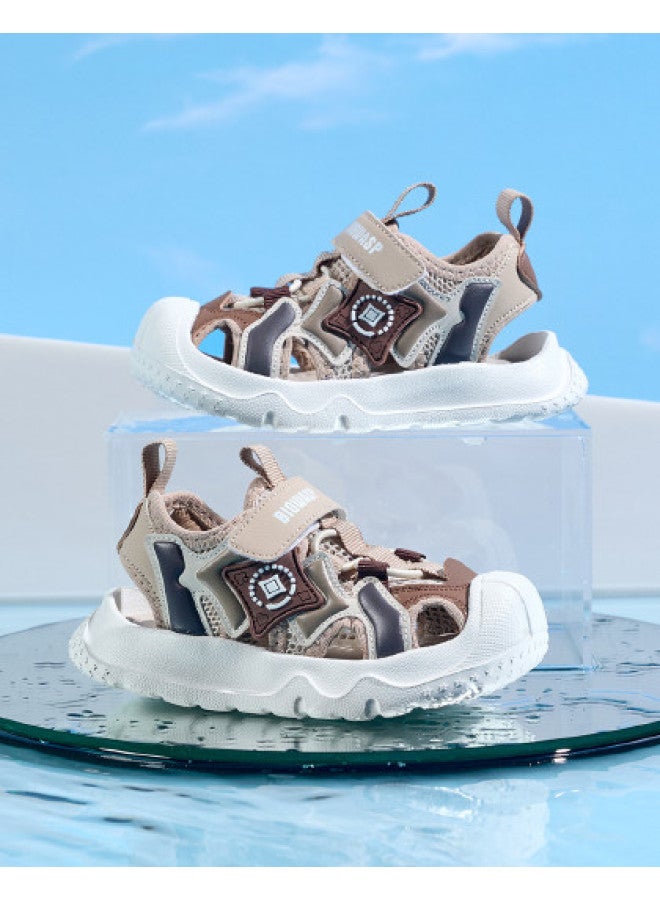 Bumblebee Baby Boys' Sandals - New Summer Toddler Walking Shoes, Breathable Beach Sandals With Closed Toe, Trendy Infant Hollow-out Sandals For Little Boys - Image 1