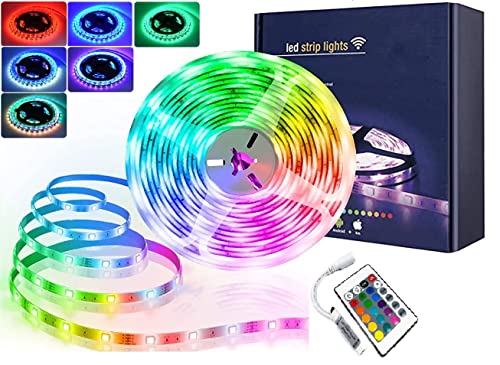 Desidiya 5 Meter 300 Led 5050 RGB Led Strip with Adapter/Connector/Driver, False Ceiling with 2A Adapter,16 Multicolour (RGB Led Strip Pack of 1) Copper - Image 1