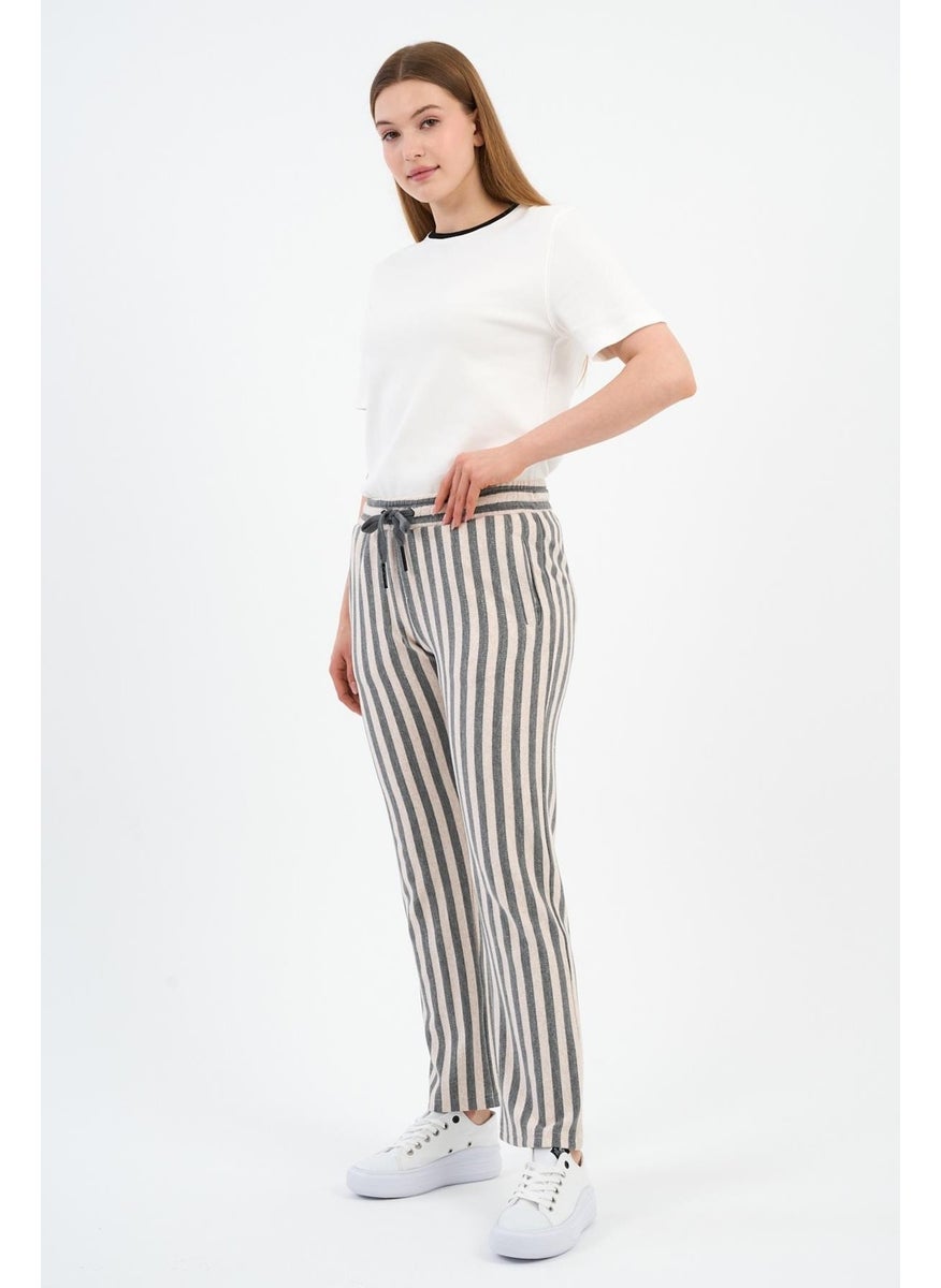 Alexander Gardi - Alexandergardi Striped Waist Tie Tracksuit (E24-00253-WN) - Image 1