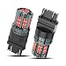 AZQOP 3157 3057 LED BrakeTail Stop Light Bulbs Compatible with Dodge Ram 1500 2500 3500 2003 2004 2005 2006 2007 2008 2009 2010 2011 2012 2013 2014 2015 2016 2017 2018 2019 300 Brightness Red 2PCS - Image 2