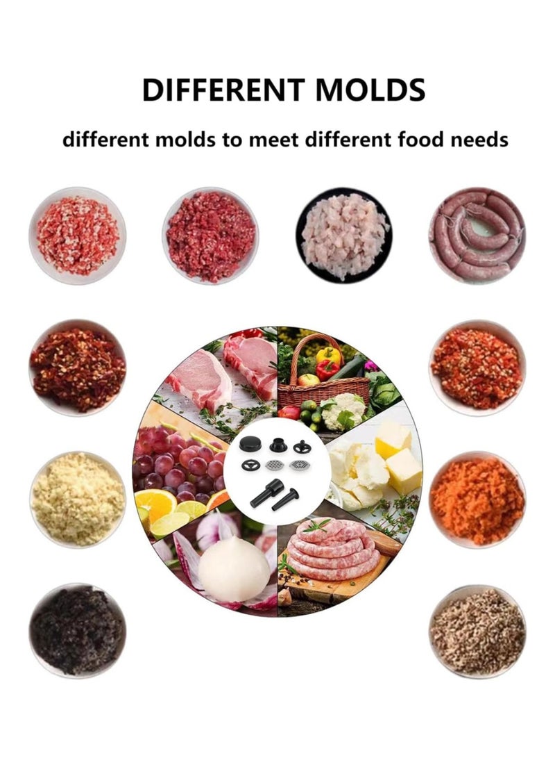 sokany Electric Meat Grinder, 2500W Pure Multifunctional Household Food Processing Machine, with Stainless Steel Blades & Grinding Plates & Sausage Stuffer Tube For Home Kitchen Use,SK-312, White - Image 2