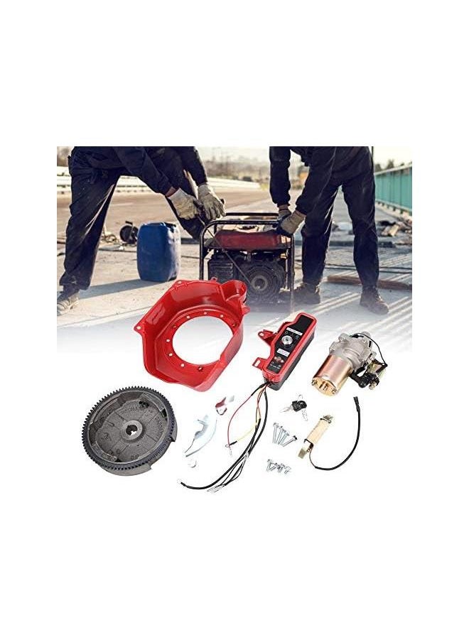 silvercnc - Car Electric Starter Kit, New Electric Gasoline Generator Starter Motor Start Kit for GX160 GX200 - Image 1