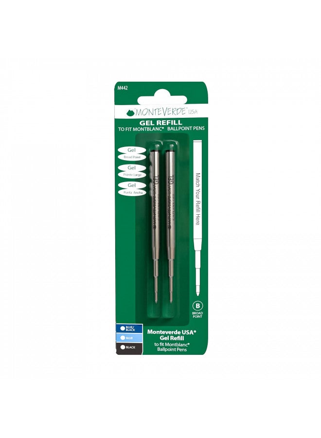 Monteverde Metal Gel Refill, Black (M442BK) - Image 3