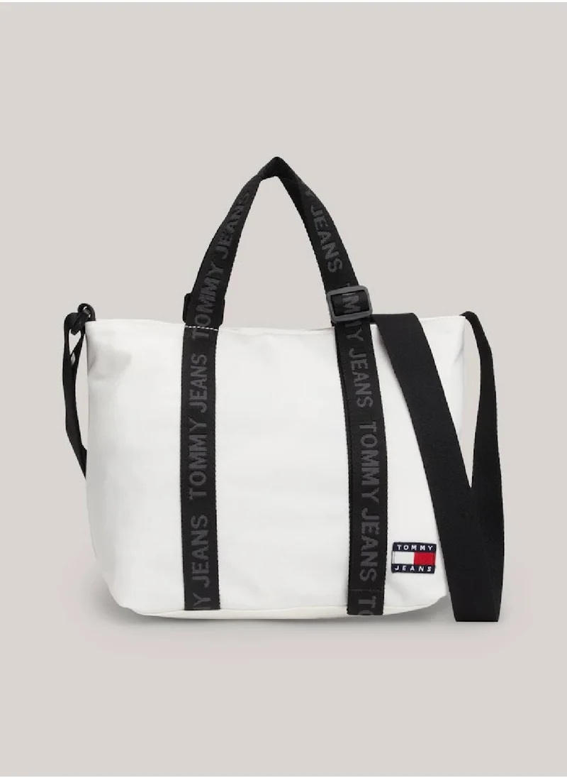 TOMMY JEANS Women's Essential Mini Tote Bag - Polyester, White