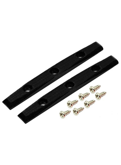 Teak Tuning Gem Edition Board Rails, Set of 2 with Screws, Black Onyx Colorway