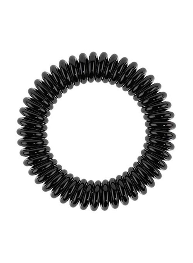 invisibobble SLIM Traceless Spiral Hair Ties - Pack of 3, True Black - Strong Elastic Grip Coil Hair Accessories for Women - No Kink, Non Soaking - Gentle for Girls Teens and Thick Hair - Image 2
