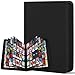 Zofly 1000 Pockets Trading Card Binder 16 Pockets Zipper Binder Card Album 32 Pack Doublesided Side Loading NonRing Card Binder Card Holder Folders for MTG TCG Game Cards Sports Cards Black - Image 3