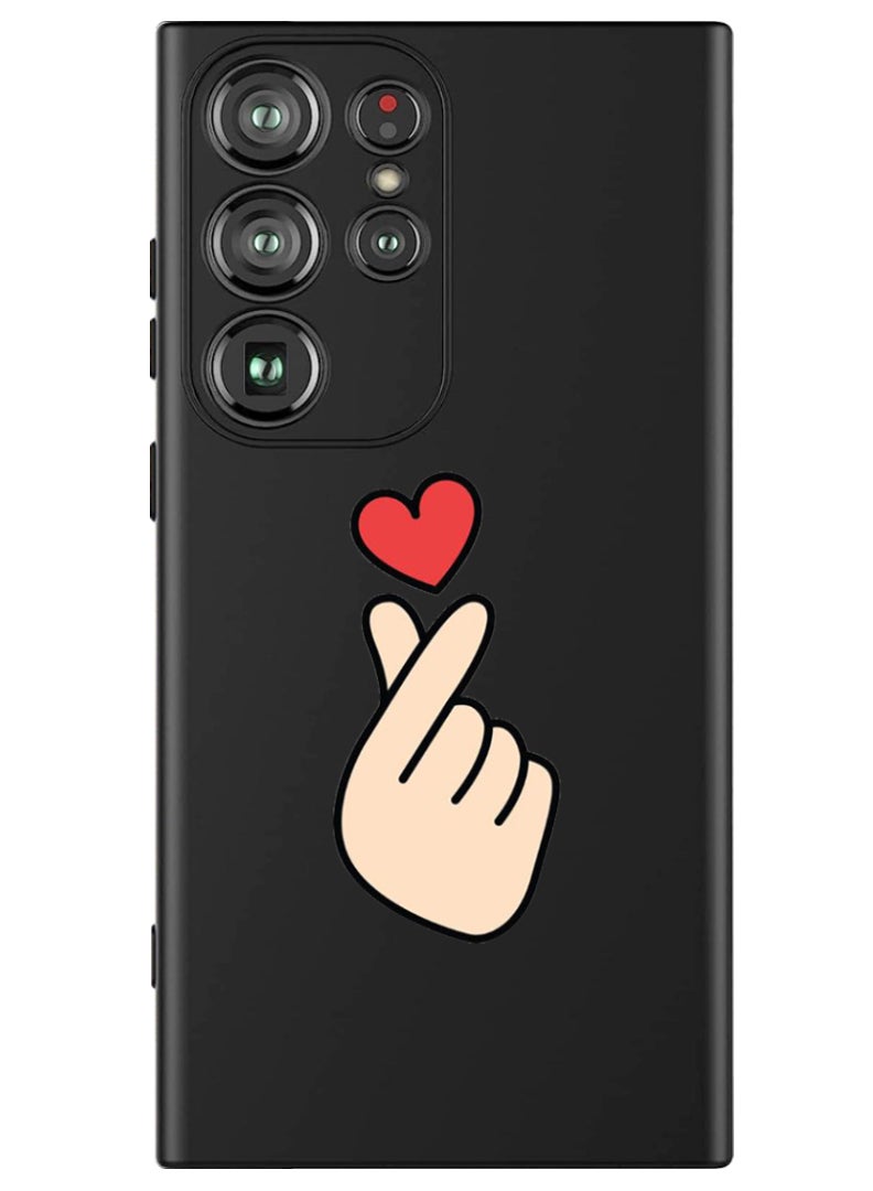 Theodor Protective Slim Fit Case Liquid Silicone Cover with Full Body Protection Anti-Scratch Shockproof Case For Samsung Galaxy S24 Ultra (Black) - Snap Love - Image 1