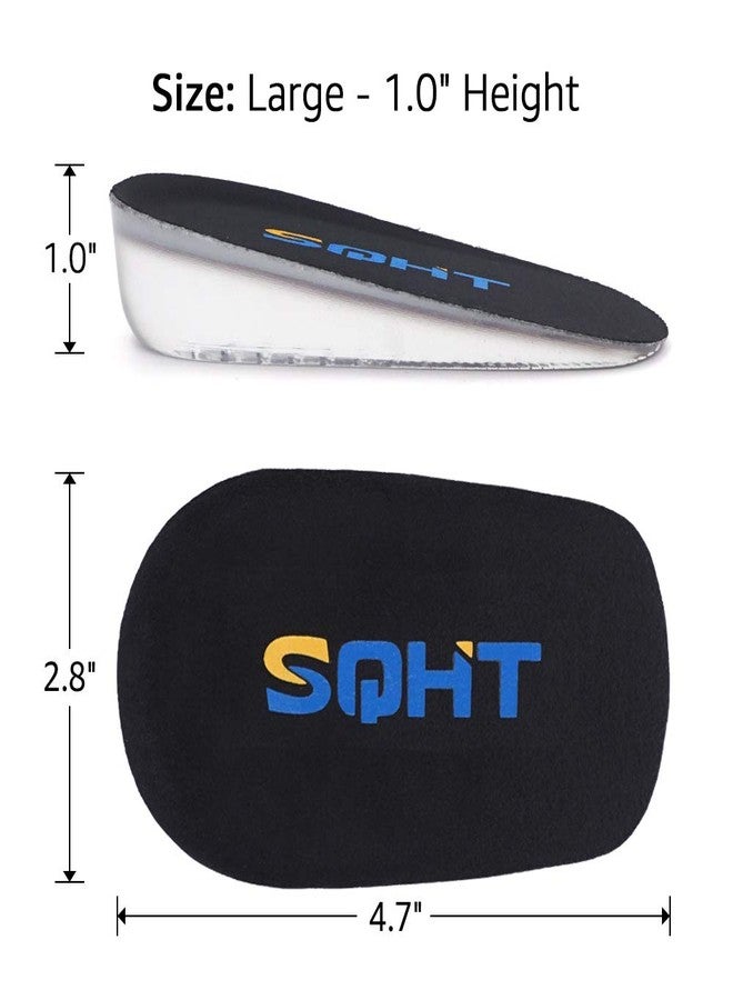 SQHT's Heel Lift Inserts, Shoes Lifts, Height Increase Insoles for Leg Length Discrepancies (Large - 1" Height) - Image 5