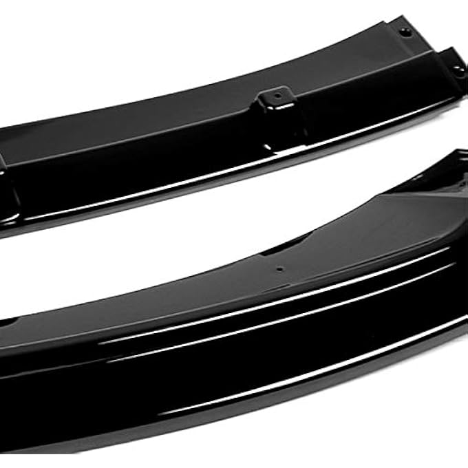 rayihni 2Pu679Pbk 3Pc With Vertical Stabilizers Glossy Finish Front Bumper Lip Compatible With 1718 Hyundai Elantra - Image 3