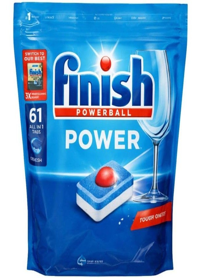 Finish Power Dishwasher Tablets Regular 61's
