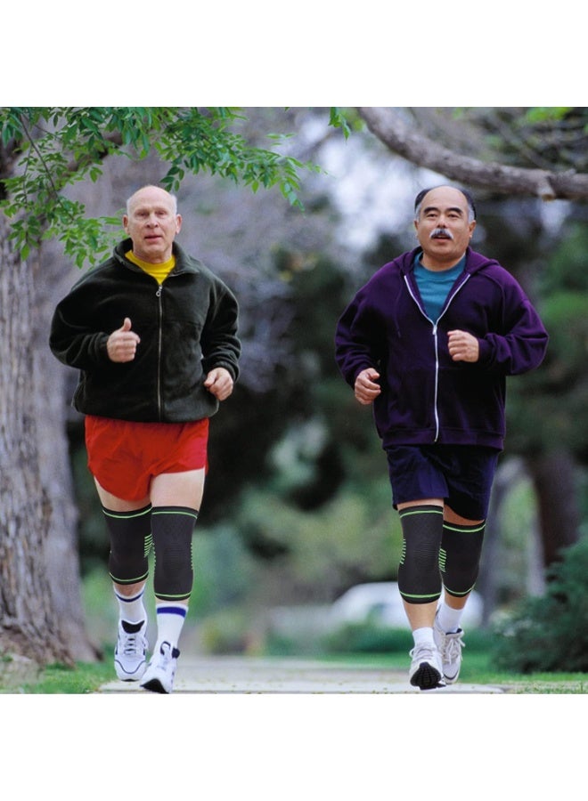 Breathable Knee Compression Sleeves - Strong Support for Sports, Gym & Joint Pain Prevention - Practical Daily Use - Image 3