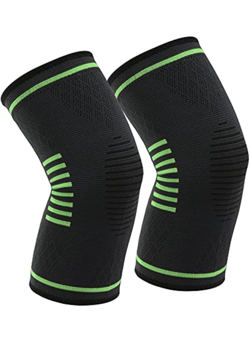 Breathable Knee Compression Sleeves - Strong Support for Sports, Gym & Joint Pain Prevention - Practical Daily Use - Image 1