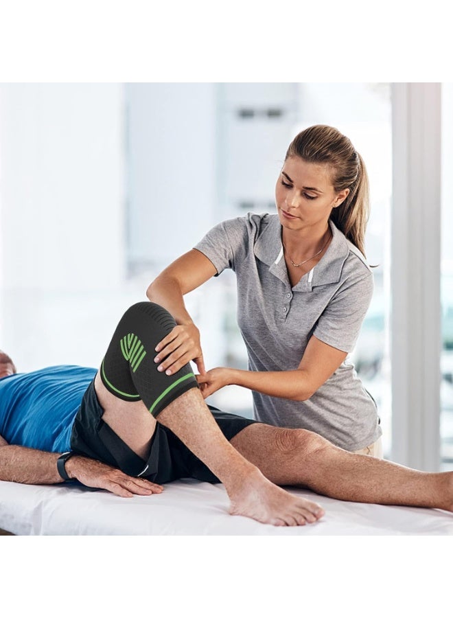 Breathable Knee Compression Sleeves - Strong Support for Sports, Gym & Joint Pain Prevention - Practical Daily Use - Image 5