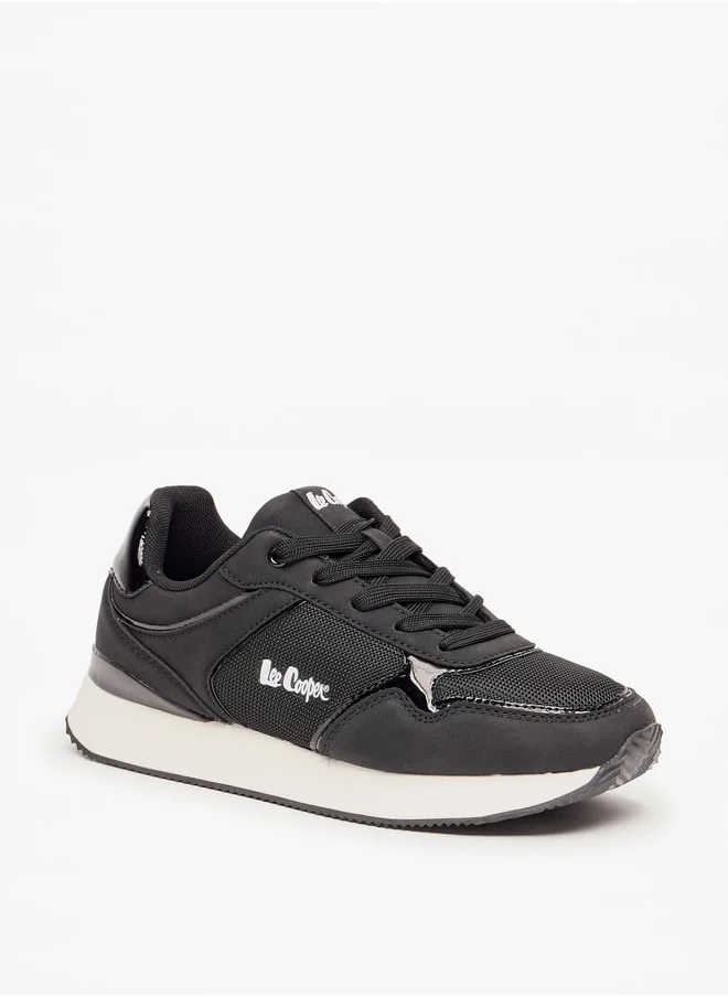 Lee Cooper Women's Panelled Sneakers with Lace-Up Closure