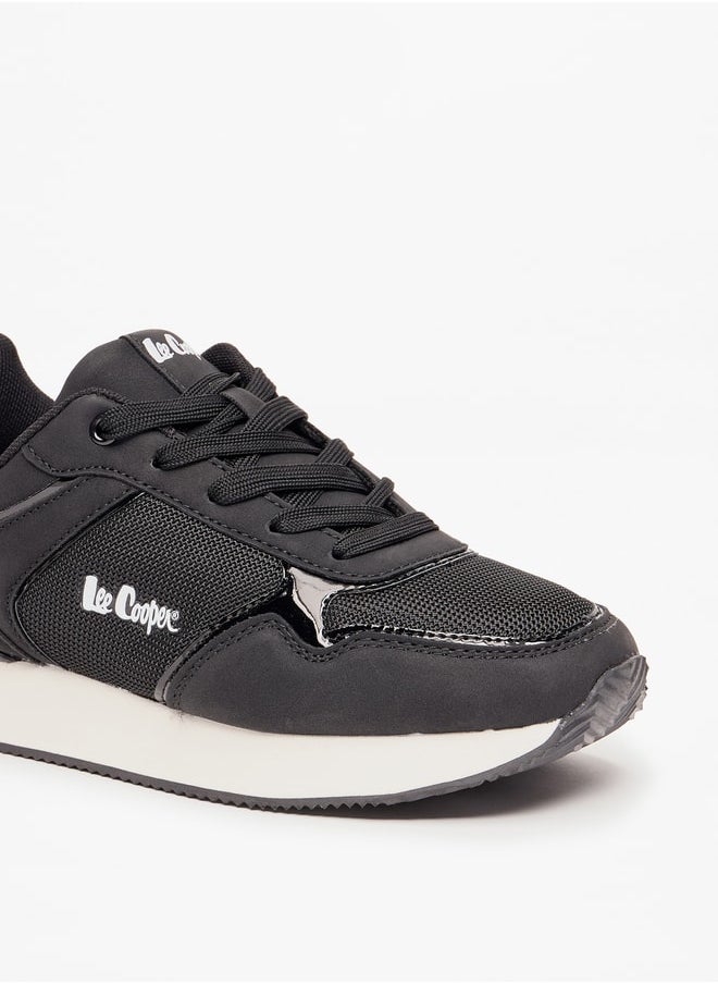 Lee Cooper - Women's Panelled Sneakers with Lace-Up Closure - Image 1