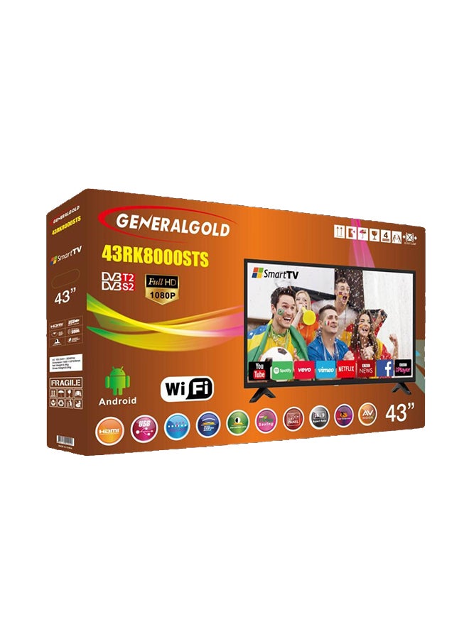 General Gold 43-Inch FHD Smart LED TV 43RK8000STS Black - Image 3