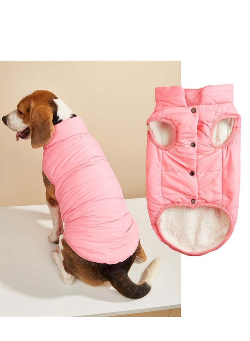 Loquat Squality Pet Dog Clothes Vest Winter  Pink - Image 2