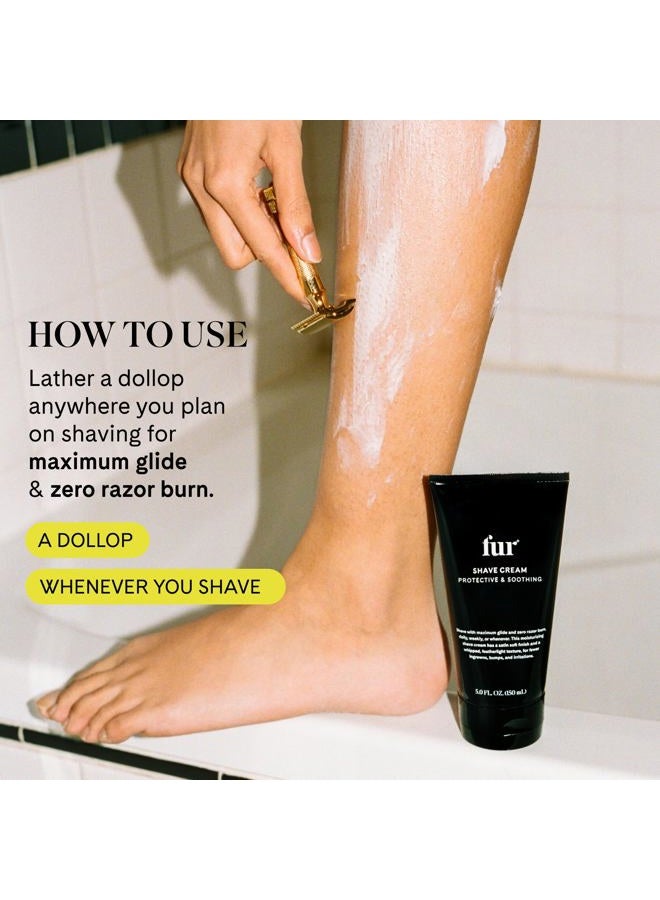 Fur Shave Cream: Moisturizing Shave Cream Soothes Skin and Reduces Bumps and Irritation - 5 OZ - Image 3