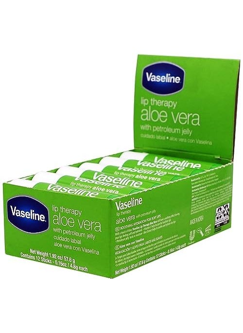 Vaseline Vaseline Lip wo Backer Card Aloe  12 pack box  - Image 2