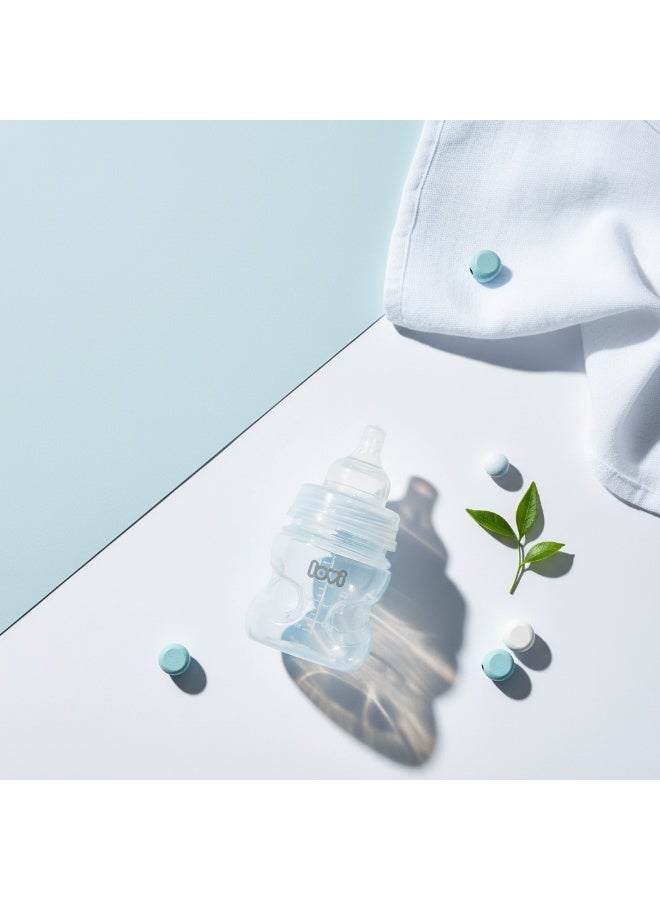 LOVI Trends Baby Feeding Bottle 150ml | BPA-Free | Anti-Colic | Safe for Breastfeeding Transition | 0+ Months | Blue - Image 4