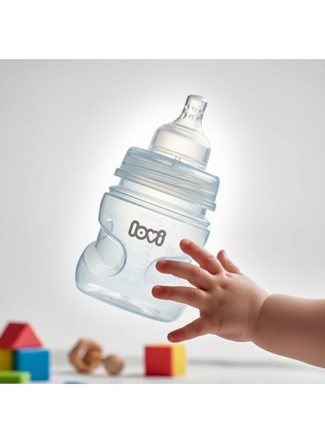 LOVI Trends Baby Feeding Bottle 150ml | BPA-Free | Anti-Colic | Safe for Breastfeeding Transition | 0+ Months | Blue - Image 3