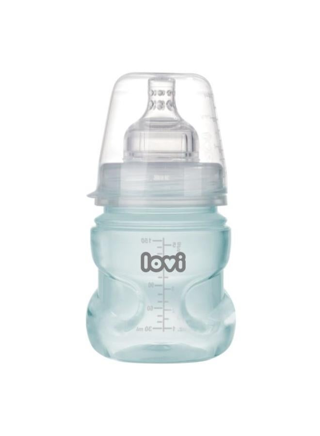 LOVI Trends Baby Feeding Bottle 150ml | BPA-Free | Anti-Colic | Safe for Breastfeeding Transition | 0+ Months | Blue - Image 2