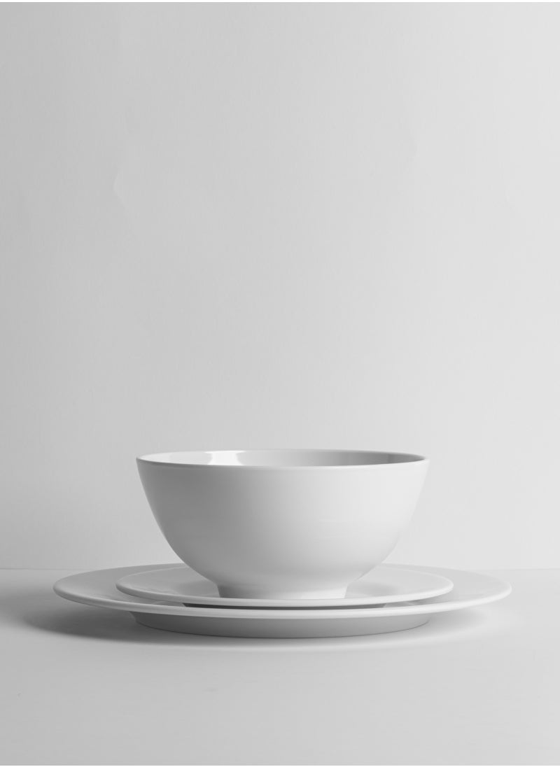 Master Gold - 12 Pieces Premium Melamine Dinner Set 12 Pieces For 4 People White Microwave And Dishwasher Safe | Melamine Plates Set | Healthy Melamine Dinner Set White ‎44.96 x 32 x 31.5 cm - Image 1