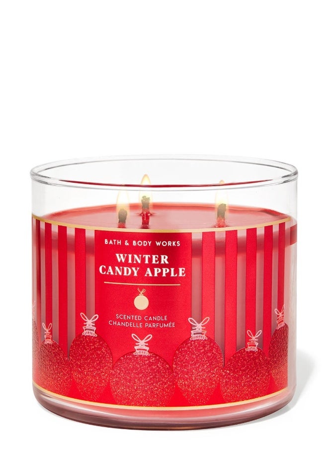 Bath & Body Works - Winter Candy Apple 3-Wick Candle - Image 1