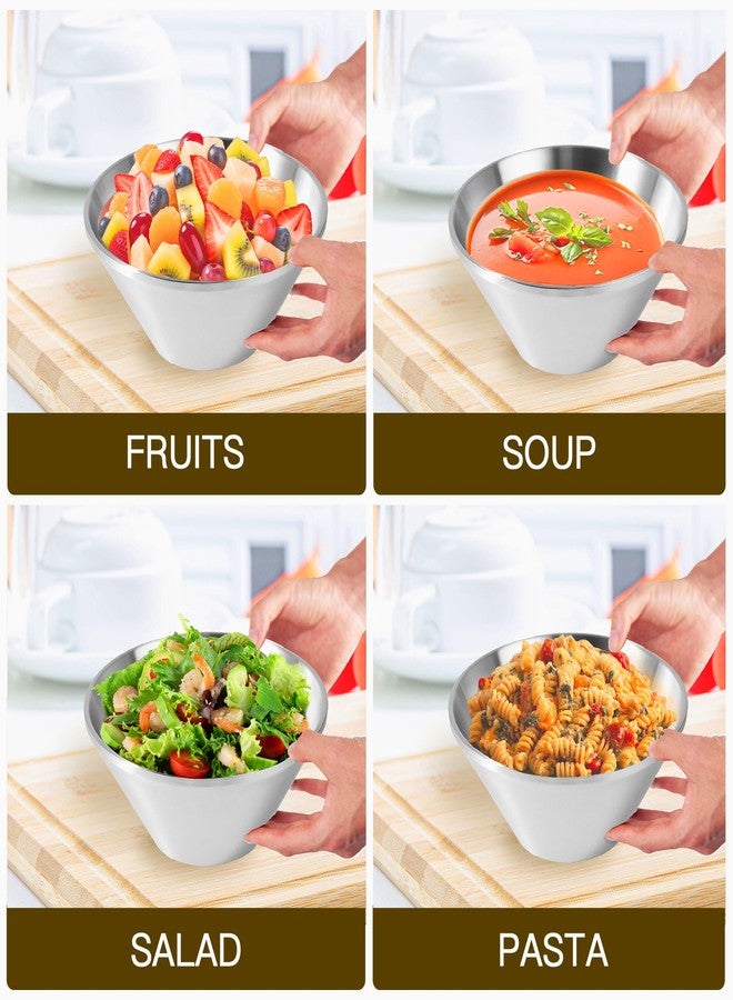 IMEEA Soup Bowls 40 OZ Large Deep Stainless Steel Bowls Set of 2 Durable Metal Bowls for Ramen Pasta Salad Serving Kitchen - Image 5