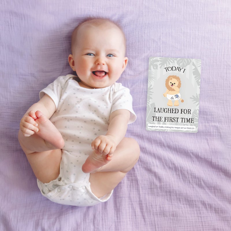 Silentnight Baby Milestone Cards - 57 Keepsake Moments | First Year Memories | Personalise | Unisex | Mum to be Gift | Baby ... - Image 2