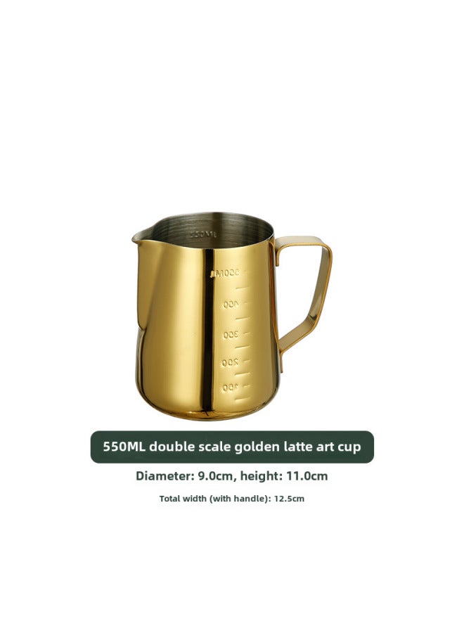 Stainless Steel Garland Cup Pointed Mouth Garland Cup Coffee Milk Cup Milk Tea Cup Inside And Outside Scale Measuring Cup Melting Wax Cup