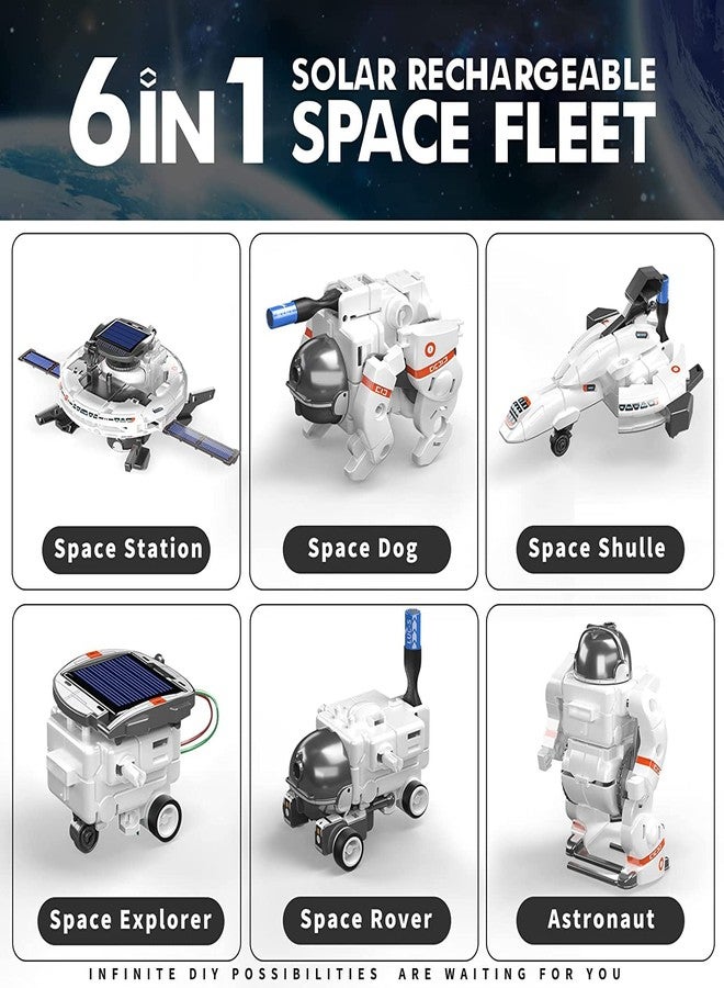 REES52 STEM Toys 6-in-1 Solar Robot Kit for Kids,Educatoinal Learning Science Experiment Building DIY Projects Toys, Solar Robot Space Toys Science Kits Gifts for 8-14 Year Old Teen Boys Girls - Image 4