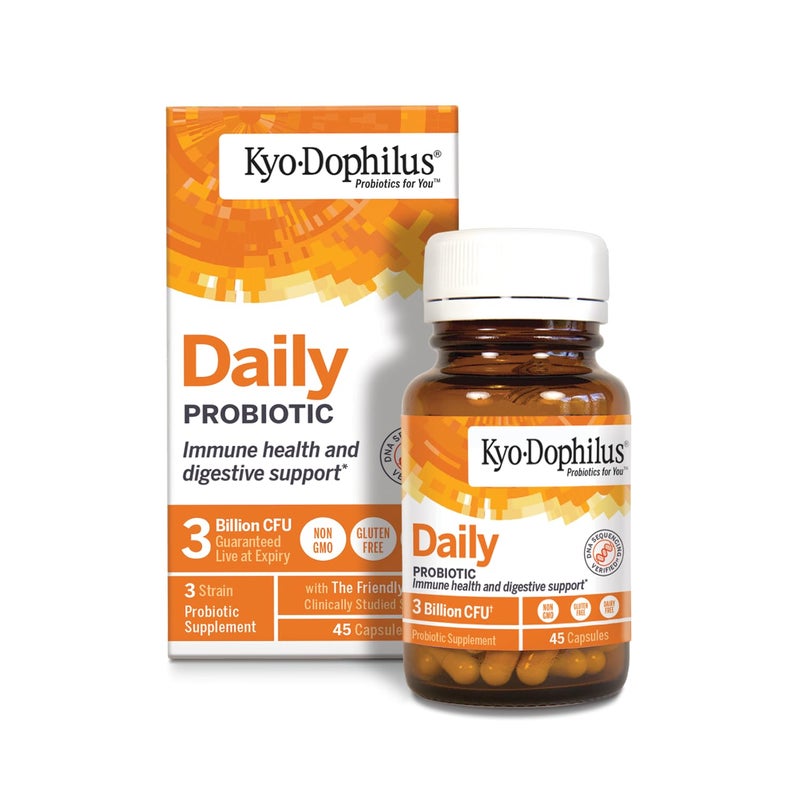 KyoDophilus Daily Probiotic Immune and Digestive Support 45 capsules Packaging may vary