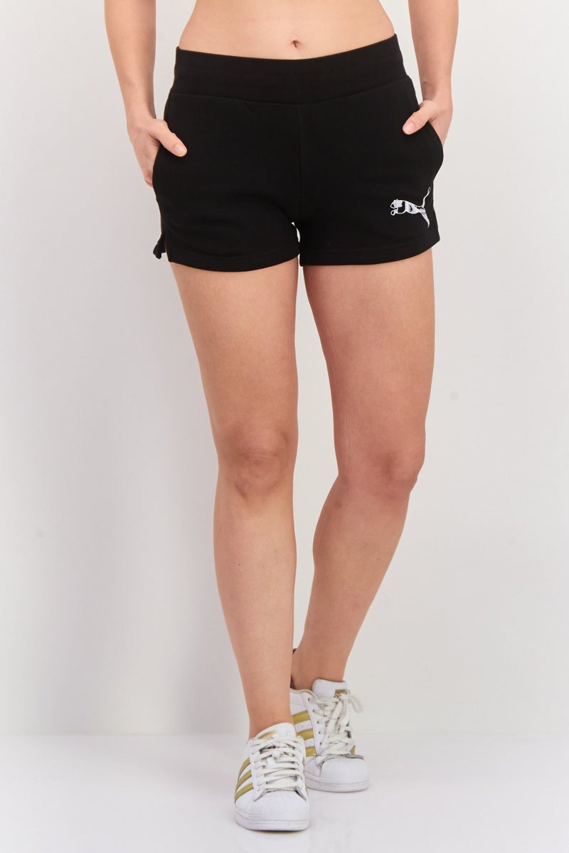 PUMA Women Sportwear Fit Training Shorts, Black - Image 1