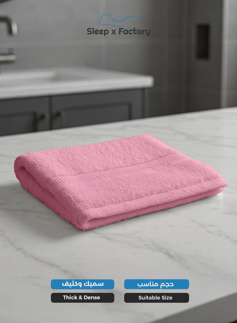 Sleep x Factory Pink Face Towel – 100% Cotton, Soft & Quick-Dry – 33x33 cm - Image 3