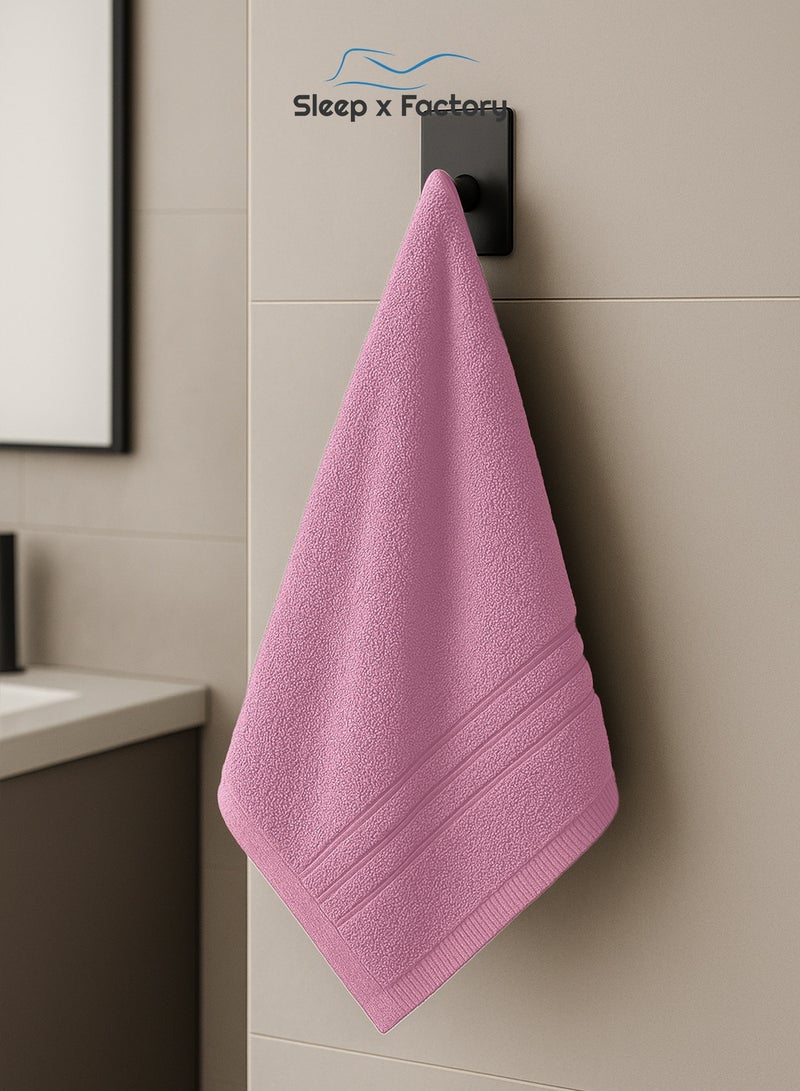 Sleep x Factory Pink Face Towel – 100% Cotton, Soft & Quick-Dry – 33x33 cm - Image 5