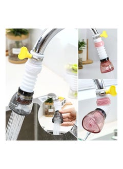 Excefore 3Pcs Retractable Tap Head Water Faucet Extender Splash-proof Kitchen Tap Filter 360-degree Adjustable Filtration  - Image 3