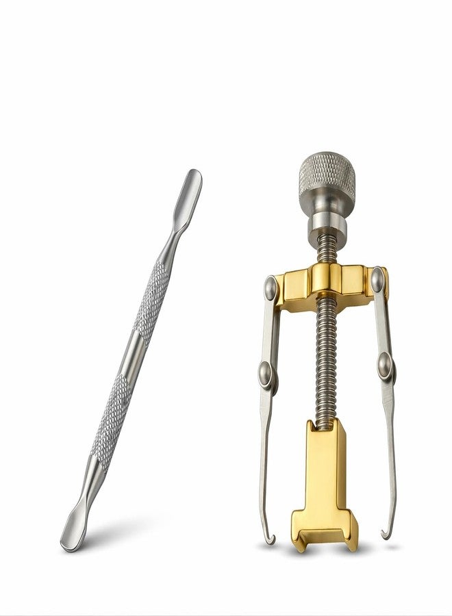 Jeoga Professional Ingrown Toenail Correction Tool and Cuticle Remover Combo Pack - Stainless Steel Toe Nail Corrector for Pain Relief & Paronychia Treatment - Orthopedic Home Pedicure Kit for Thick & Curved Nails - Image 1
