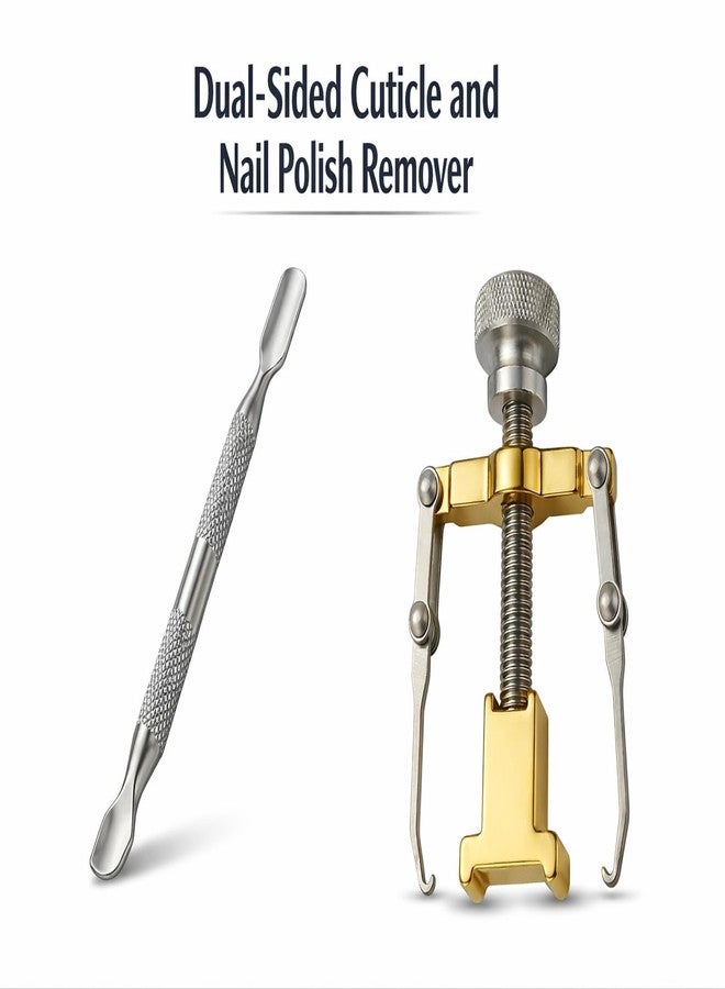 Jeoga Professional Ingrown Toenail Correction Tool and Cuticle Remover Combo Pack - Stainless Steel Toe Nail Corrector for Pain Relief & Paronychia Treatment - Orthopedic Home Pedicure Kit for Thick & Curved Nails - Image 2