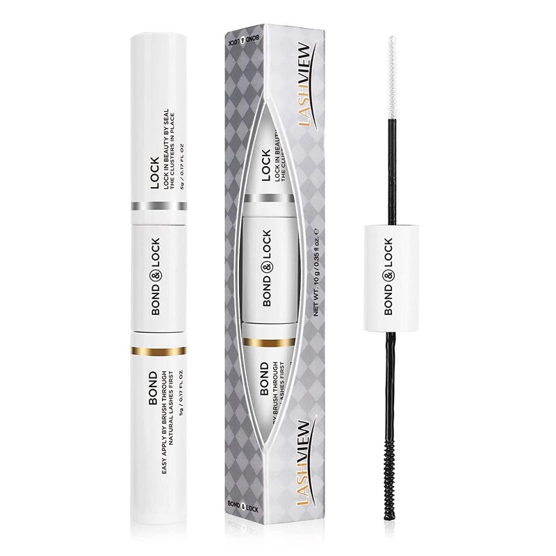LASHVIEW لاص فيو لص بوند آند سيل كلاستر لاش جلو - لاص أدفيسيف قوي، لطيف، مريح لارتداء طوال اليوم، خالي من اللاتكس، مناسب للعيون الحساسة، غراء للرموش مقاوم للماء - Image 2