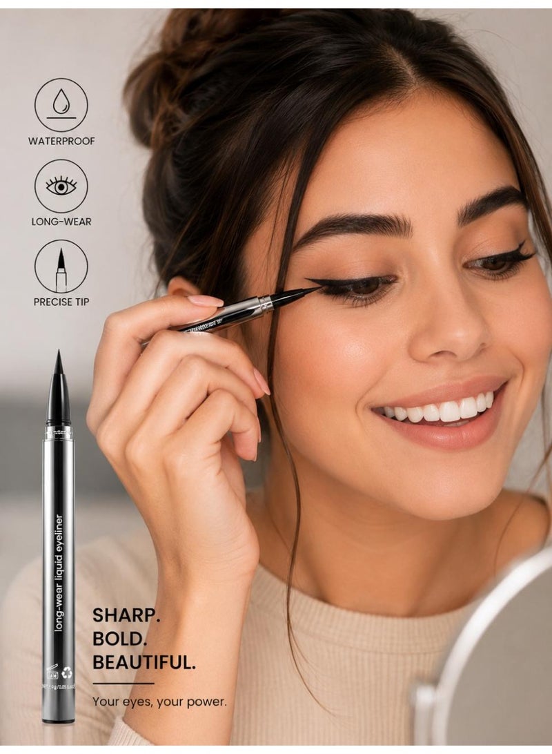OLIBOLLA 360 ANGLE EYELINER WATERPROOF LIQUID - shade 01 Black - 0.85ml - Image 5