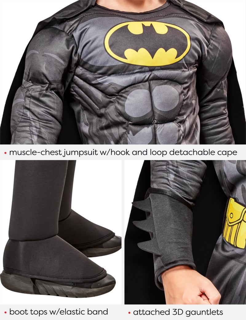 Rubies Boy's DC Comics Deluxe Batman Costume, Small - Image 4