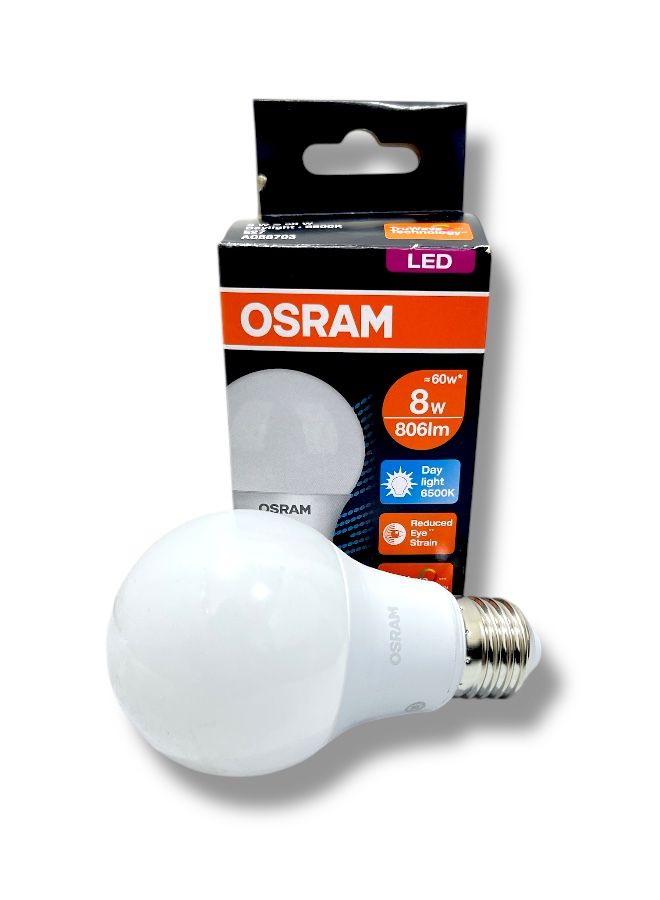 OSRAM LED Bulb 100% Original  8W, Daylight 6500K, 806 Lumen Output - Image 1