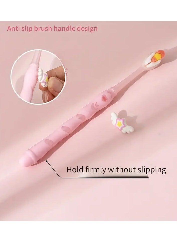 جلوسكي 1pc جنية عصا فرشاة أسنان ناعمة السيليكون - لطيف، قبضة غير انزلاق للبالغين والأزواج، تصميم لطيف للرعاية الفموية المنزلية - Image 2