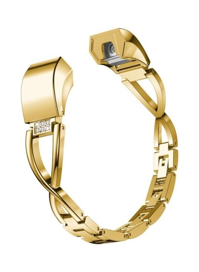 بي جي إم سوار معدني لساعة فيتبيت الذكية على شكل حرف X من ألتا ذهبي - Image 3